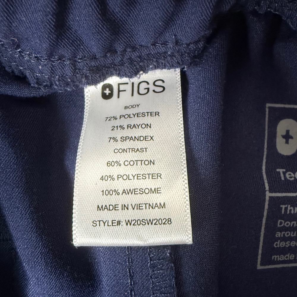 FIGS Zamora Jogger Scrub Pant Women S Navy Nurse Healthcare Medical Professional - Picture 4 of 12